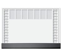 Sigel ho365 sottomano giornaliero settimanale nero bianco l x a 595 mm 410