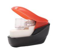 Paper Fastener - No Staple Mini Binding Machine, Kid Friendly Compact Puncher with Secure Locking Mechanism, Lightweight Desk Attachment Tool, Ideal for Home Business Classroom Paperwork