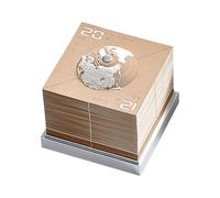 Paper Globe Calendar Ornament - 3D Earth Calendar Sculpture Kit For Home Decor | Artistic Monthly Calendar For Study Desk, Living Room, | Creative Paper Craft Model For Decoration, Gifting