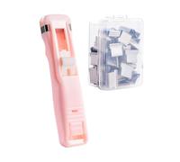 Paper Grip Tool - Desktop Stapler Clamp for Document Handling | Durable Metal Dispenser with Easy Press Function Lightweight Construction and Portable Size for Apartment Study Room Workstation Filing