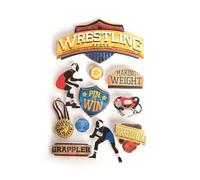 Paper House Productions STDM-206E Adesivi 3D, Wrestling