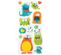 Paper House Soft Puffy Stickers -Monsters
