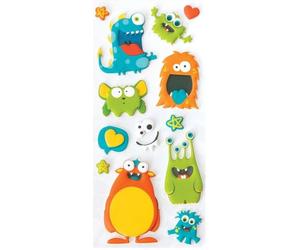 Paper House Soft Puffy Stickers -Monsters
