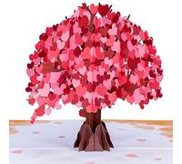 Paper Love Biglietto pop-up 3D con albero a forma di cuore, per tutte le occasioni, festa della mamma, San Valentino, anniversario, amore, solo perché, adulti o bambini, copertina 12,7 x 17,8 cm,