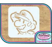 Paper Mario E Nintendo Mylar 190 Stencil Riusabile Aerografia Craft Spray Arte