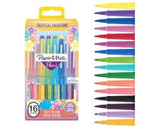 Pennarello Flair Nylon - colori tropical - Papermate - astuccio 16 pezzi