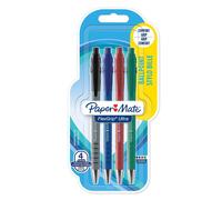 Paper Mate 2027735 Flex Grip Ultra Retractable Ballpoint Pen (Pack of 4) assorte