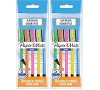 Paper Mate 94033 Busta 5 Portamine Usa e Getta Artio, 0.7mm, Hb (Confezione da 2)
