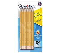 Paper Mate EverStrong #2 Pencils, Reinforced, Break-Resistant Lead When Writing, 24-Pack