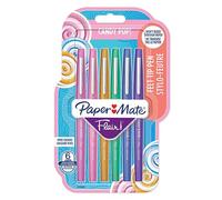 Paper-Mate Pennarelli Flair Candy POP - punta in feltro 0,7 mm - colori assortiti, confezione da 6