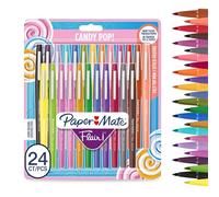 Paper Mate Flair Candy POP Penne, Punta Media, Colori Assortiti, Confezione da 24