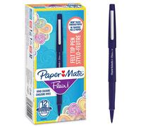 Paper Mate Flair Felt Tip Pens Medium Point (0.7 mm) Writing Pens Navy Blue