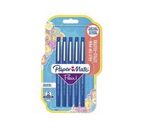 Paper Mate, Flair original, penna con punta media in fibra da 1,0 mm Confezione da 5 Blue