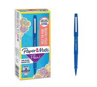 PAPER MATE Flair Penna, Punta Media da 1.1 mm, Blu, Scatola da 12 1 unità (Confe