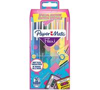 PAPER MATE Flair Pennarelli con punta in feltro | punta media (0,7 mm) | assortimento di colori Retro | Set da 16 pezzi