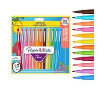 Paper Mate Flair, Pennarelli profumati assortiti, coi colori e profumi del brunch domenicale, punta media (0,7 mm), 12 pezzi