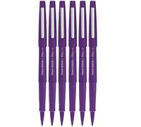 Paper Mate Flair Punta Media Penna A Feltro Viola 6 Pezzi