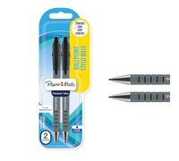 Papermate FlexGrip Elite, Penna a Sfera con Punta Retrattile, Tratto Medio, Confezione da 2, Nero