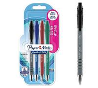 Paper Mate FlexGrip penne gel | 0,7 mm | inchiostro nero, blu, rosso e verde | 4 pezzi