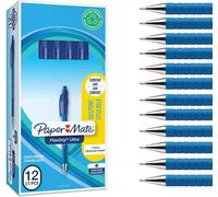 Paper Mate Flexgrip Ultra penna a sfera a scatto Blu, punta Media da 1,0 mm