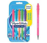 PAPER MATE Flexgrip Ultra penna a sfera | punta media (1 mm) | nero | colori Retro | confezione da 5