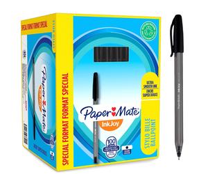 Paper Mate InkJoy 100ST Ballpoint Pens Medium Point (1.0 mm) Black 100 Cou