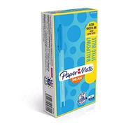 Paper Mate InkJoy 100ST - Penna a Sfera con Cappuccio e Punta Media da 1.0 mm, Confezione da 12, Blu