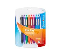 Paper Mate InkJoy 300RT - Penna a sfera retrattile, punta media, inchiostro nero/rosso/blu, confezione da 8 (1945918)