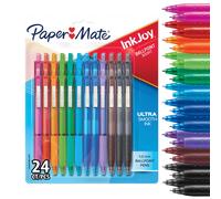 Paper Mate InkJoy 300RT - Penne a sfera retrattili, punta media (1,0 mm), colori assortiti, 24 pezzi