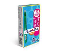 Paper Mate InkJoy - Set di 12 Penne Gel, Punta Media, Verde