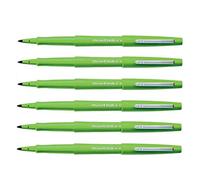 PAPER:MATE - Set di 6 penne in feltro, colore: Verde mela