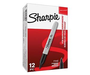 Paper Mate Sharpie - Pennarello sottile, colore: Nero