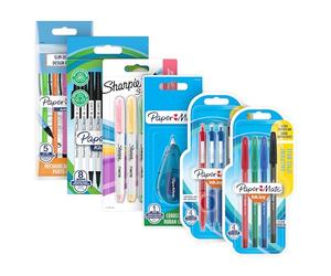 Paper Mate & Sharpie Set di penne | materiale stazionario | penne a sferaevidenziatorimatite meccaniche e nastro di correzione | perfetto per scuola e ufficio | Set da 26 pezzi