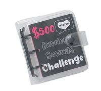 Paper Money Collection Album 25 tasche porta soldi raccolta valuta titolare 3 anelli PVC raccoglitore copertine budget planner portatile risparmio sfida notebook