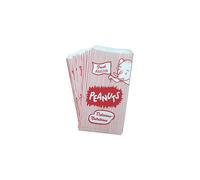 Paper Peanut Bags - Red White Elephant Pattern - 150 Pack