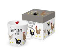 Paper Product Design Tazza da caffè gallina con scatola regalo, tazza di animali Breakfast Club