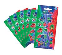 Paper Projects 01.70.15.039 PJ Masks Party Bag Sticker Pack (6 Fogli), Multicolore, 12,5 cm x 7,5 cm