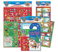 Paper Projects 01.70.24.079 - Set di adesivi natalizi "Paw Patrol"