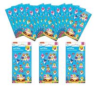 Paper Projects 01.70.24.086 - Set di adesivi per borse da festa con squalo (18 fogli)