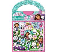 Paper Projects 01.70.29.016 Gabby's Dollhouse Activity Set | Include 6 Scene e Circa 50 Adesivi, 23,5 cm x 15 cm