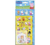 Paper Projects Confezione di adesivi assortiti Peppa Pig, include 3 tipi di adesivi, perfetti per decorazioni e scrapbooking, blu, 24,5 cm x 11 cm (01.70.31.017)