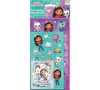 Paper Projects Confezione di adesivi assortiti per casa delle bambole di Gabby, include 3 tipi di adesivi, perfetti per decorazioni e scrapbooking