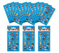Paper Projects Paw Patrol - Set di 18 fogli adesivi per feste, perfetti per feste per bambini e per riempire la calza della Befana, possono essere utilizzati per decorazioni e scrapbooking, blu, 12,5