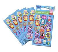 Paper Projects Peppa Pig - Confezione di 6 adesivi blu per sacchetti per feste, prodotto con licenza ufficiale, perfetti come sacchetti per feste o riempitivi per calze, 12,5 cm x 7,5 cm