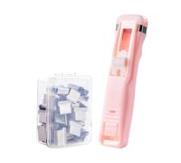 Paper Push Clips, Stainless Steel Clamp, Handheld Organizer for Documents, Easy Dispensing Feature, School Office Supplies, Home Dorm Solution for Apartment Travel Daily Use