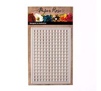 Paper Rose Fustella Rettangolare in Metallo per Carta millimetrata, Bianco, Taglia unica