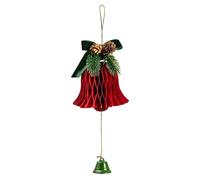 Paper Rustic Bells, Christmas Jingle Bells, Traditional Ornament For Holiday, Home Seasonal Decor, Garland Table Tree Door Garden Wall Store Classroom Workplace