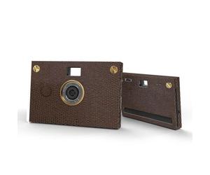 Paper Shoot Pacchetto fotocamera - Custodia in pelle con texture Marrone cammello scuro