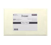 Paper The Company, P80016, Avorio formato A7, 5-1/4 da 7-1/4, 50 biglietti e buste