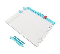 Paper Trimmer Scoring Board, Craft Paper Cutter and Scoring Tool, 7 in 1 Multifunctional Trim and Score Board with 12.2in Cutting Width for Card Making and DIY Projects